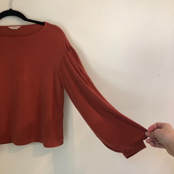 Madewell long sleeve, wide sleeves, burnt Orange - Picture 2 of 10